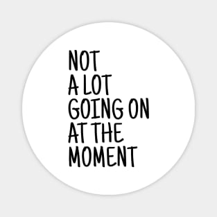 Not A Lot Going On At The Moment - Funny Sayings Magnet